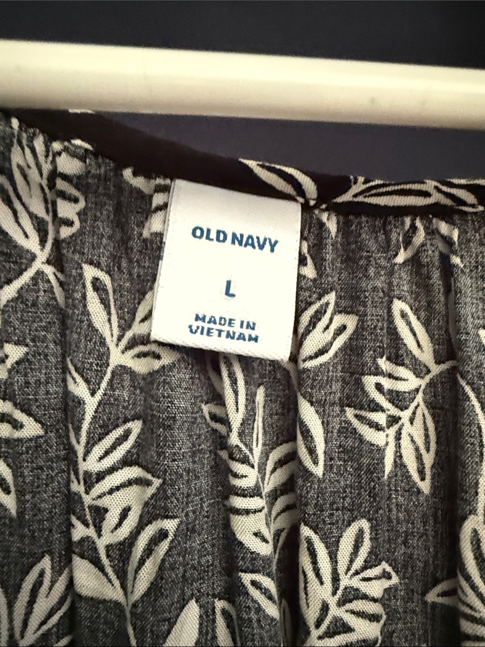 Old Navy Black and White Floral Maxi Dress - Picture 2 of 5
